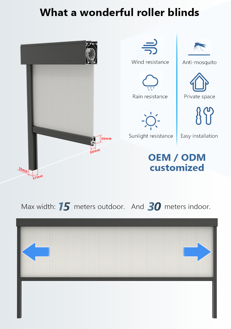 V8 roller blind