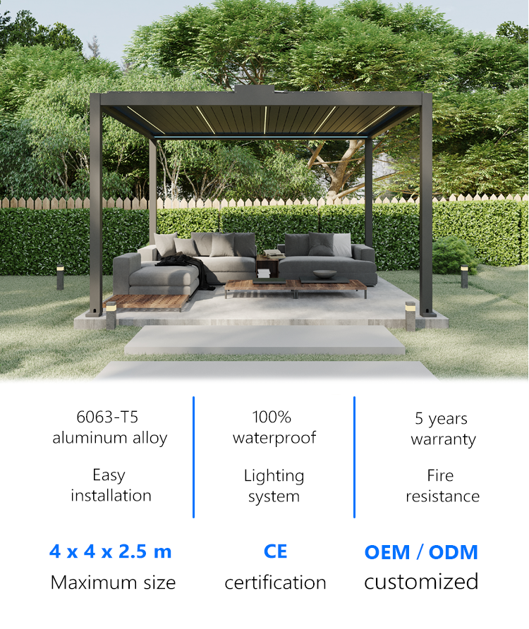 P140 Pergola feature