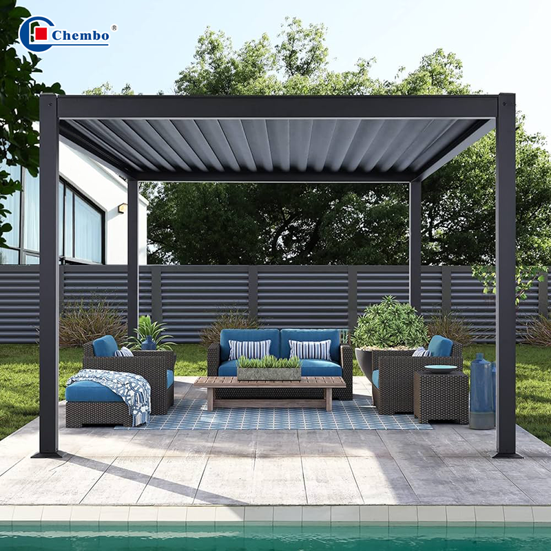 pergola motorized louver