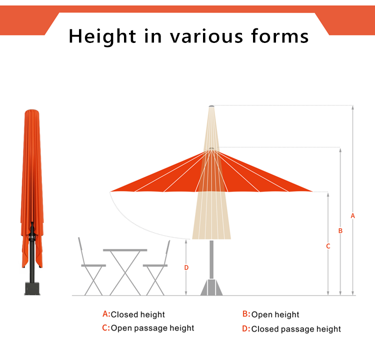 sunshade umbrella feature